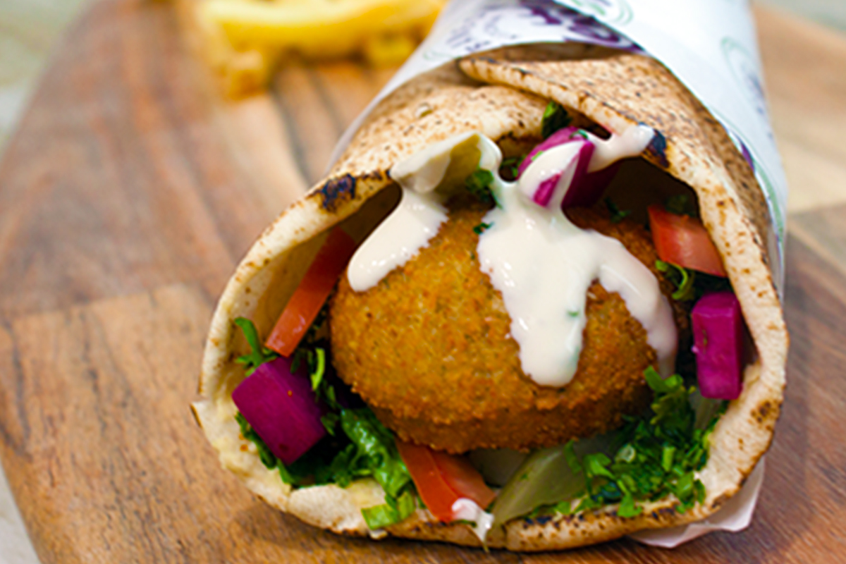 Falafel Sandwich | Mezza Lebanese Kitchen JLT Dubai